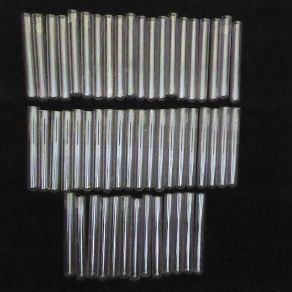 VINTAGE 4” LOT OF 53 MEDICAL SCIENCE LAB PYREX GLASS TEST TUBES ODDITY - Picture 5 of 11